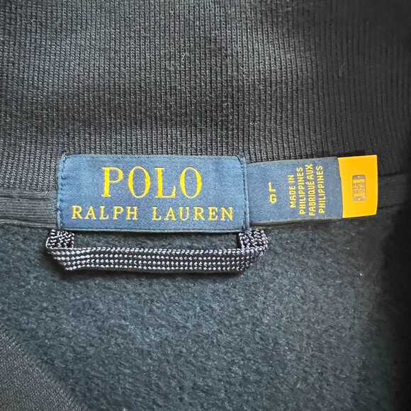 Polo Ralph Lauren Mens Navy Varsity Style Cardigan Jacket Large - Picture 4 of 6